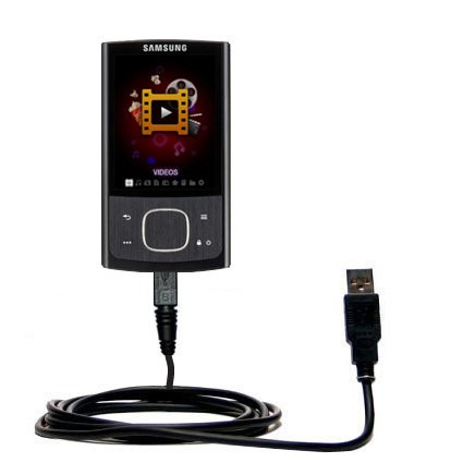 Classic Straight USB Cable Suitable for The Samsung YP-R0 Digital Media Player with Power Hot Sync and Charge Capabilities - Uses Gomadic TipExchange Technology