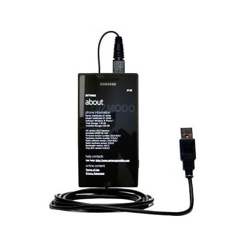 Classic Straight USB Cable for the Samsung I8700 with Power Hot Sync and Charge Capabilities - Uses Gomadic TipExchange Technology