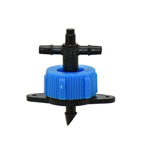 Water volume control valve 2L 4L 8L Dripper Pressure Compensating Emitter 2-way 4-way water splitter Drip Irrigation Water Regulator For arrow drip 30pcs -Size : 8L X 2WAY-