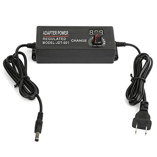 Adjustable Power Adapter, 2.5A 72W DC 9V-24V Adjustable Power Adapter Voltage Display Speed Controller US Plug ecm Motor DC 9V-24V Power Adapter