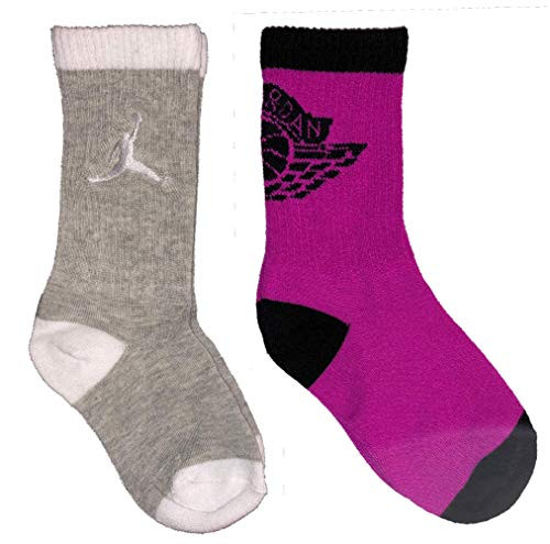 Kids Jordan 2-Pack High Crew Socks 3Y-5Y -7-9 Sock Size-