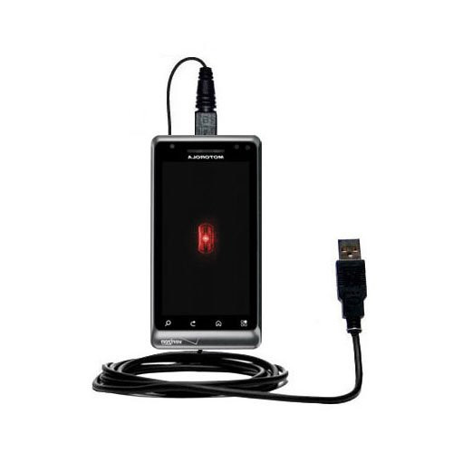 Gomadic USB Data Hot Sync Straight Cable for The Motorola A957 with Charge Function  Two Functions in one Unique TipExchange Enabled Cable