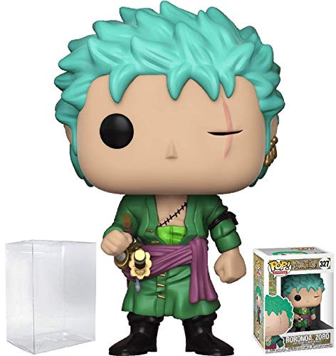 Funko Pop! Anime: One Piece - Roronoa Zoro Vinyl Figure (Bundled with Pop BOX PROTECTOR CASE)