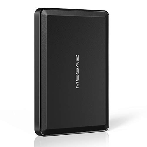 120GB External Hard Drive - MegaZ Backup Slim 2.5'' Portable HDD USB 3.0 for PC, Mac, Laptop, Chromebook, 3 Year Warranty