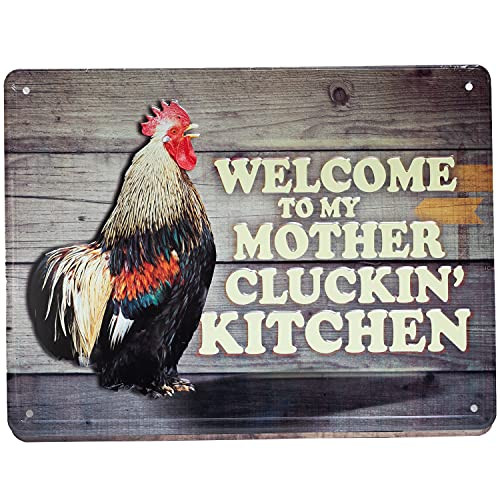 Chicken Coop Signs|8X12 Aluminum Tin Chicken Signs|Chicken Signs |Chicken Coop Supplies |Chicken Accessories for coops |Chicken Coop Decor |Chicken Gifts for Chicken Lovers -Welcome- Chicken Coop Signs|8X12 Aluminum Tin Chicken Signs|Chicken Signs |Chicken Coop Supplies |Chicken Accessories for coops |Chicken Coop Decor |Chicken Gifts for Chicken Lovers -Welcome-