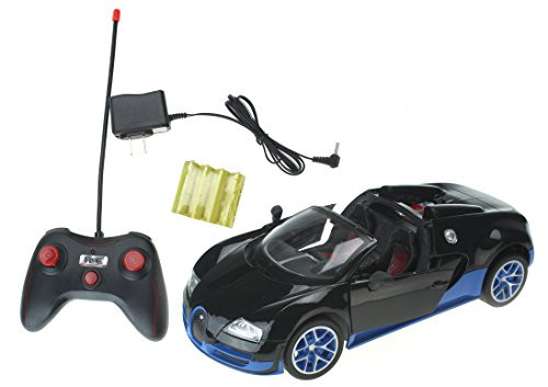 Super Car 1:16 Scale Remote Controlled Battery Operated Toy Bugatti Veyron Car w/ Glowing Taillights, and Opening Door Action Super Car 1:16 Scale Remote Controlled Battery Operated Toy Bugatti Veyron Car w/ Glowing Taillights, and Opening Door Action