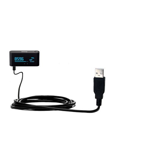 Gomadic Withings Pulse Compatible Hot Sync and Charge Straight USB Cable - Charge and Data Sync with The Same Cable. Built TipExchange Technology