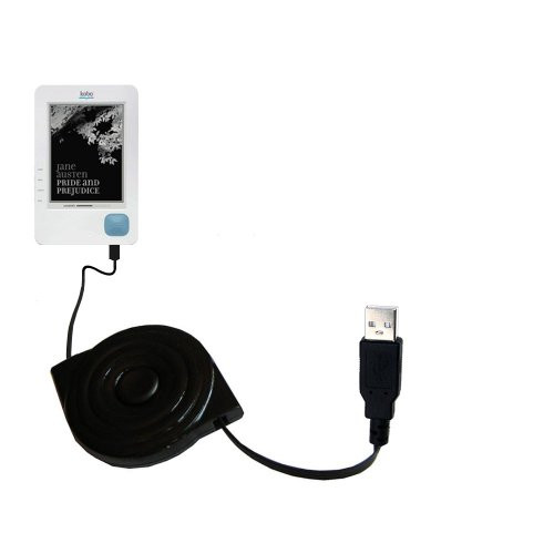 Compact and Retractable USB Power Port Ready Charge Cable Designed for The Kobo eReader and uses TipExchange