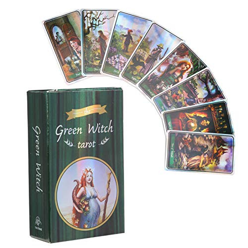 Junlucki 78pcs Tarot Deck Cards | English Fate Divination Tarot Card | Mysterious Interesting Board Games Fortune Telling Game Cards with Colorful Box for Family Friends Kids Party