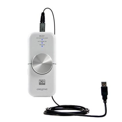 Gomadic USB Data Hot Sync Straight Cable for The Creative xMod with Charge Function  Two Functions in one Unique TipExchange Enabled Cable