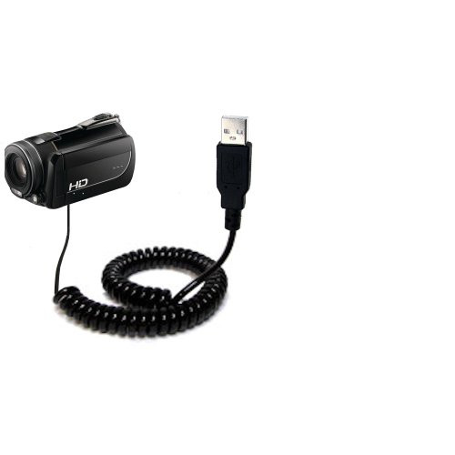Gomadic USB Charging Data Coiled Cable designed for the DXG 5K1V Will charge and data sync with one unique TipExchange enabled cable