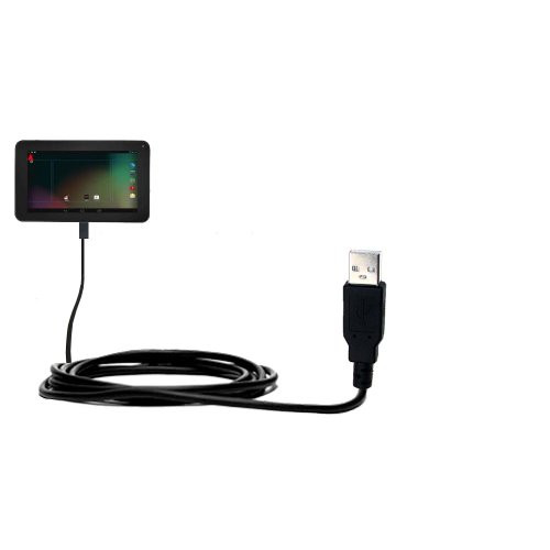 Hot Sync and Charge Straight USB Cable Compatible with RCA RCT6272W23 - Charge and Data Sync with The Same Cable. Built with Gomadic TipExchange Technology
