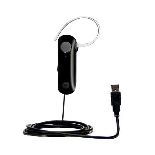 Gomadic USB Data Hot Sync Straight Cable for The Motorola H390 with Charge Function  Two Functions in one Unique TipExchange Enabled Cable