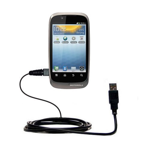 Hot Sync and Charge Straight USB cable for the Motorola Fire  Charge and Data Sync with the same cable. Built with Gomadic TipExchange Technology