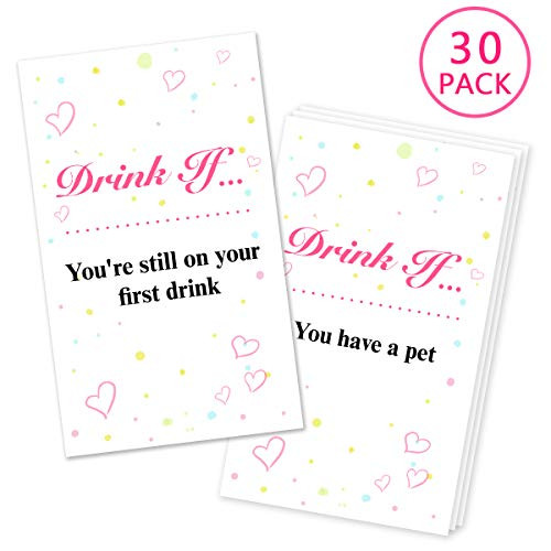 30 Drink If Bachelorette Party Game Cards, Girls Night Out Activity, Bridal Shower Party Game Cards,Bachelorette Party Ideas Game Supplies 30 Drink If Bachelorette Party Game Cards, Girls Night Out Activity, Bridal Shower Party Game Cards,Bachelorette Party Ideas Game Supplies
