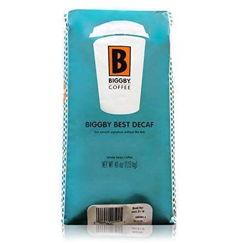 Biggby Best Whole Bean Coffee, 40oz Bag (Decaf)