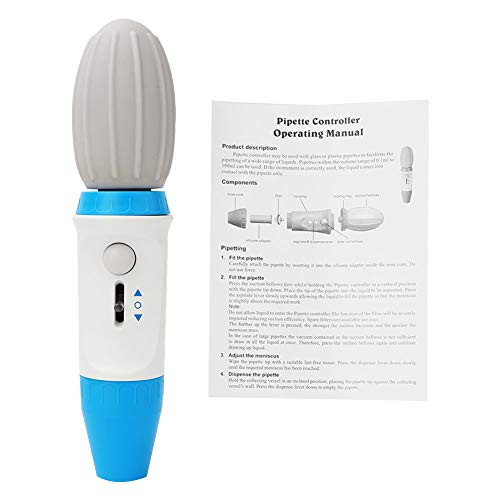 0.1 to 100ml Liquid Handling Quantitative Manual Pipette Controller Ball Suction Pump Scientific Lab Serological Pipette Filler