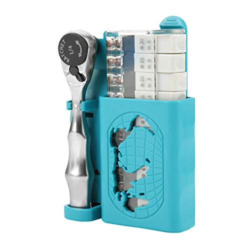 12 in 1 Portable 1/4 Ratchet Socket Wrench  and  Double Headed Screwdriver Bits Set Hand Repair To? Screwdriver Set