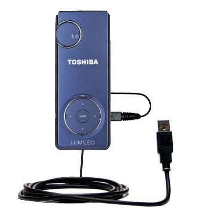 USB Data Hot Sync Straight Cable for the Toshiba Lumileo M200 with Charge Function  Two functions in one unique Gomadic TipExchange enabled cable