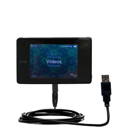 Gomadic Hot Sync and Charge Straight USB Cable for The iRiver B20  Charge and Data Sync with The Same Cable. Built TipExchange Technology