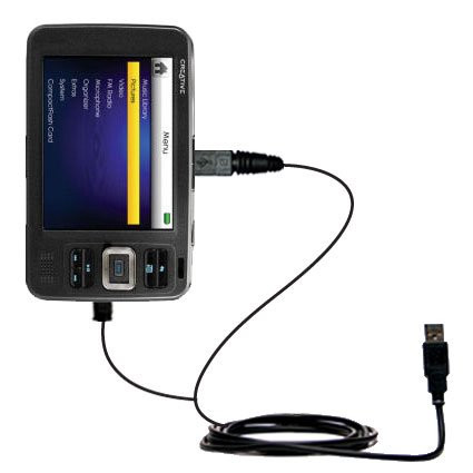 Gomadic Hot Sync and Charge Straight USB Cable for The Creative Zen Vision  Charge and Data Sync with The Same Cable. Built TipExchange Technology