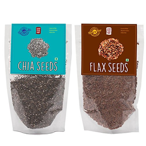 Good Food Mart Combo-12.34 ounces -Chia Seeds 7 ounce plus Flax Seeds 5.2 ounce- Good Food Mart Combo-12.34 ounces -Chia Seeds 7 ounce plus Flax Seeds 5.2 ounce-