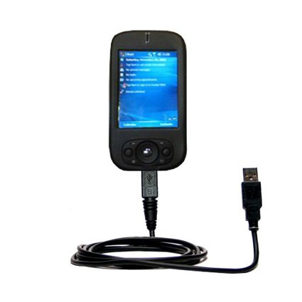 Gomadic Classic Straight USB Cable for The Qtek S200 with Power Hot Sync and Charge Capabilities - Uses TipExchange Technology