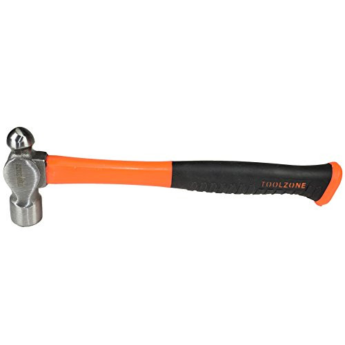 8oz Ball Pein Pin Hammer With TPR Rubberised Fibreglass -70 percent- Handles