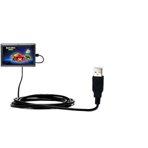 USB Data Hot Sync Straight Cable for the iView 754TPC with Charge Function  Two functions in one unique Gomadic TipExchange enabled cable