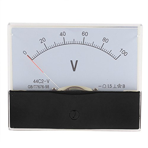 Aexit DC 0-100V Electrical Testing Analog Panel Voltmeter Voltage Meter Measure Gauge Voltage Testers Class 1.5
