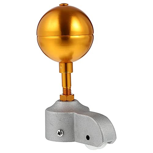 Happyyami 1 Set Flagpole Cap Flag Pole Hardware Parts Repair Kits Gold Ball Flag Pole Topper Aluminum Weatherproof Flagpole Topper