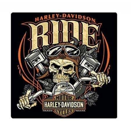 Harley-Davidson Tin Sign Ride Bone Bar & Shield Sign Black 2010961 WLM