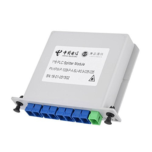 Queen.Y Fiber Branching 1 x 8 Cassette Card Inserting PLC Splitter Module Optical Fiber Splitter