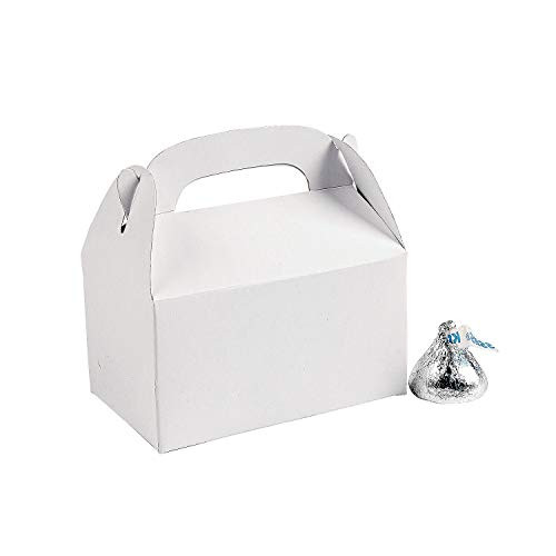 Fun Express - Mini White Treat Boxes -24pc- - Party Supplies - Containers  and  Boxes - Paper Boxes - 24 Pieces