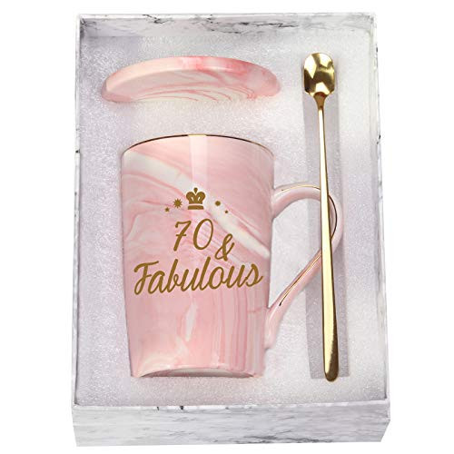 70th Birthday Gifts for Women 70 and Fabulous Mug Fabulous 70th Birthday Mug 70 Fabulous Mug 70th Anniversaries Gifts 70th Gifts Idea for Women Her Wife Mom Grandma Sister Bff Friend 14 Ounce 70th Birthday Gifts for Women 70 and Fabulous Mug Fabulous 70th Birthday Mug 70 Fabulous Mug 70th Anniversaries Gifts 70th Gifts Idea for Women Her Wife Mom Grandma Sister Bff Friend 14 Ounce