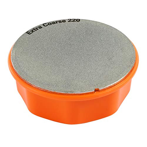 SHARPAL 216N Dual-Grit Multi-Purpose Diamond Sharpening Stone Knife Tool Sharpener for Lawn Mower Blade Axe Hatchet Machete Lopper Shear Chisels and All Blade Edge