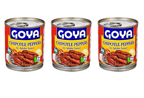 Goya Chipotle Peppers in Adobo Sauce -3 Pack, Total of 21oz-