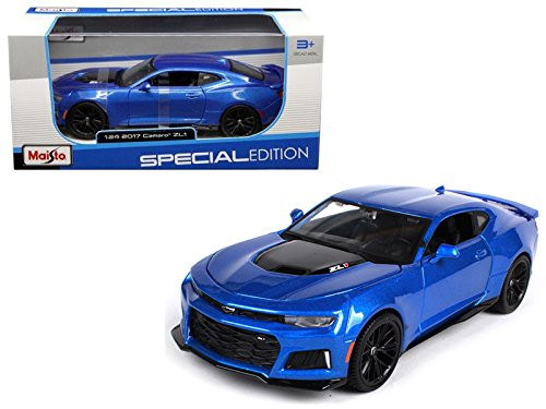 2017 Chevrolet Camaro ZL1 Blue 1/24 Special Edition Diecast Model Car by Maisto 31512BL 2017 Chevrolet Camaro ZL1 Blue 1/24 Special Edition Diecast Model Car by Maisto 31512BL