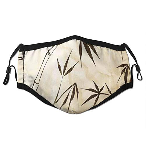 Comfortable Fashion mask,Gradient Bamboo Leaves Flexibility Complex Root Structure Stable Travelers Image,Printed Facial decorations for adult