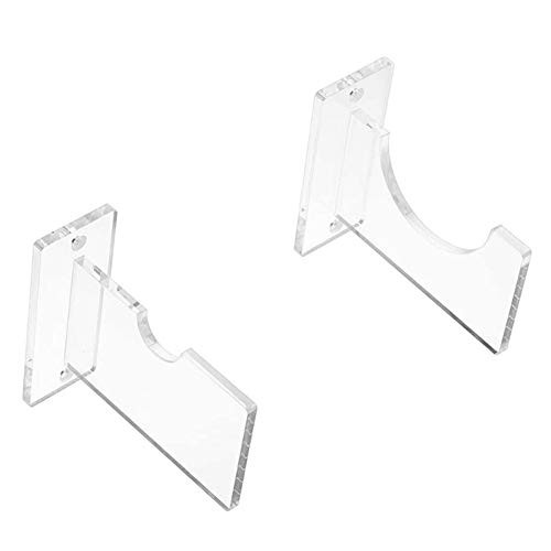 lasenersm 1 Set Baseball Bat Rack Acrylic Baseball Bat Rack Softball Bat Holder Wall Mount Bat Holder Bracket Baseball Bat Display Holder, Transparent