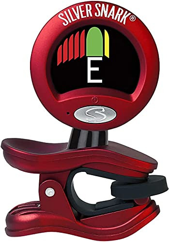 Snark Red Silver Guitar Clip On All Instrument Tuner -SIL-RED-
