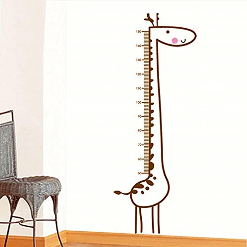 Dakkdnsp Cartoon Giraffe Height Measure Wall Sticker Backdrop for Kids Rooms Height Chart Ruler Home Decoration Decals Wall Art Stickers