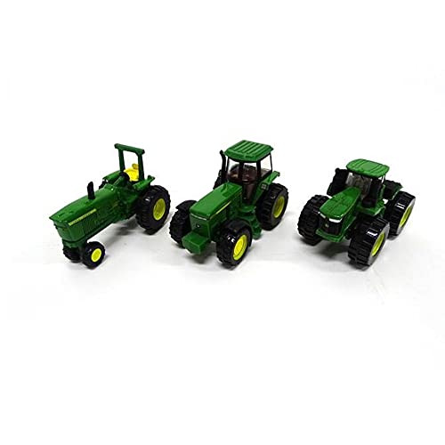 ERTL Iron John Deere Tractor Toy 3-Pack - Includes John Deere 9620R, 4020, and 4960 Tractors