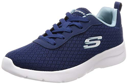 Skechers Dynamight 2.0 Eye to Eye Womens Sneakers Navy/Light Blue 9