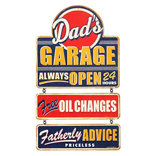 Open Road Brands Dad's Garage Linked Tin Sign