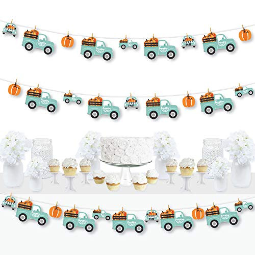 Big Dot of Happiness Happy Fall Truck - Harvest Pumpkin Party DIY Decorations - Clothespin Garland Banner - 44 Pieces Big Dot of Happiness Happy Fall Truck - Harvest Pumpkin Party DIY Decorations - Clothespin Garland Banner - 44 Pieces