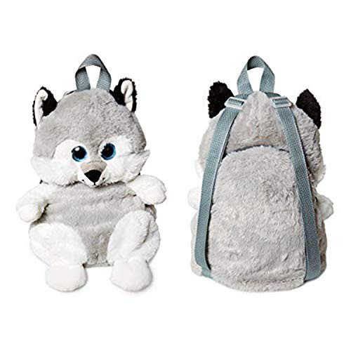 Plush Backpack - Animal Backpack for Toddlers, Kids - 14" Husky Backpack