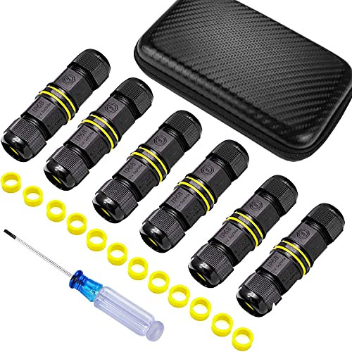 Outdoor Junction Box Connector IP68, Waterproof 3 PIN Electrical Converter Junction Box for 