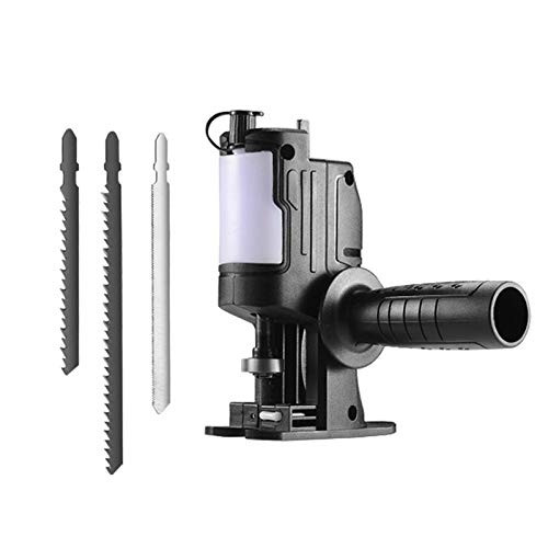 ETIGER Reciprocating Saw, Handheld Portable Electric Drill Tool Reciprocating Saw Adapter Kit, Tool-Free Blade Change Woodworking Accessory for Wood and Metal Cutting