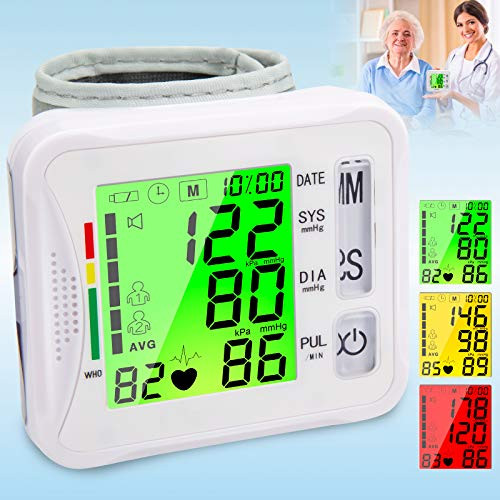 VERYCOZY Blood Pressure Monitor Wrist Blood Pressure Cuffs for Home Use Wrist BP Monitor Wrist BP Cuff Automatic Digital Blood Pressure Machine